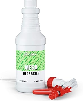 Ecotex Mesh Degreaser - Screen Printing Degreaser & Silk Screen Cleaner, Q | Biodegradable, Drain-Safe Screen Printing Degreaser - Removes Oil & Residue From Silk Screen Mesh, Made In USA - 1 Quart