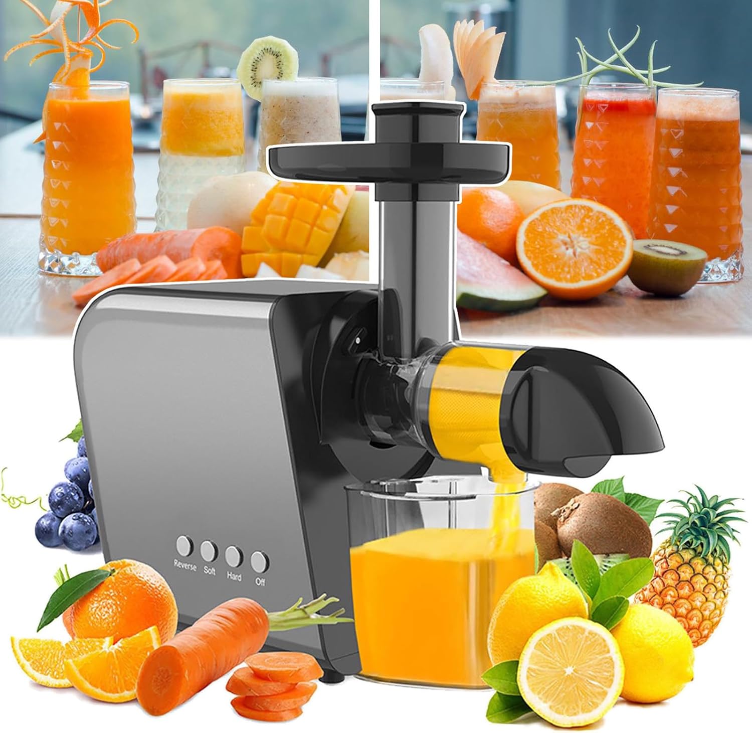 Extractor de Jugos Prensado en Frío 3 en 1 250W 110V