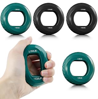 4 Piezas Antebrazo Ejercitar, Hand Grip,Aparato de Entrenamiento de Fuerza, Aparato de Entrenamientos Portátil para Antebrazos Y Manos, Entrenamiento con Peso Corporal