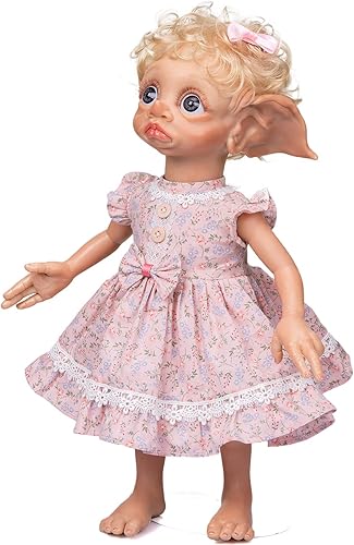 Muñeca de bebé recién nacida hecha a mano de 17 pulgadas, muñecas realistas de silicona Pixie, juguete de arte coleccionable, el mejor regalo para