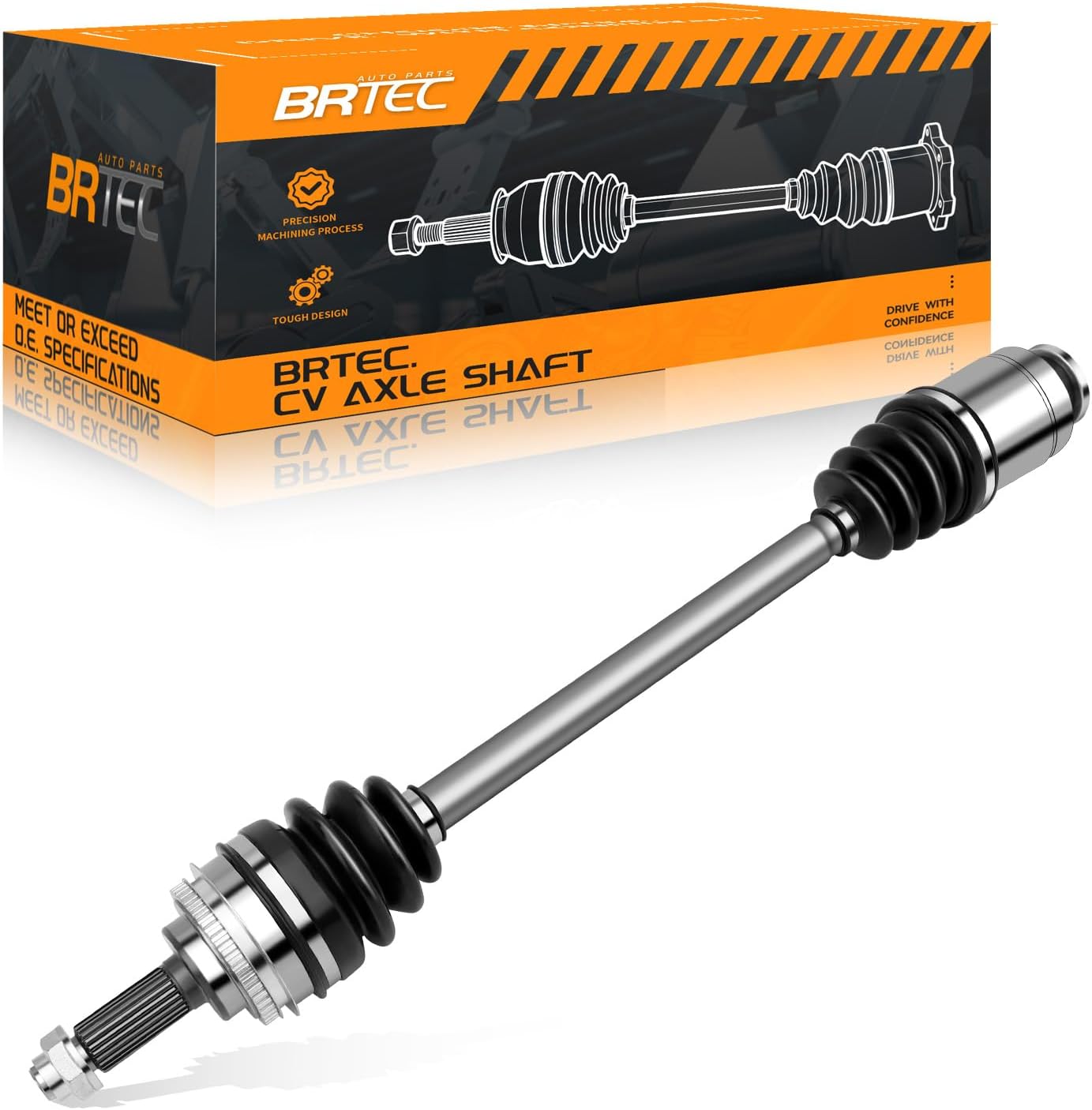 Front CV Axle Shaft Assembly Compatible with Subaru Baja 2003-2006, Forester 2000-2002, Impreza 2001-2004, Legacy Outback 2000-2004 - 66-7259