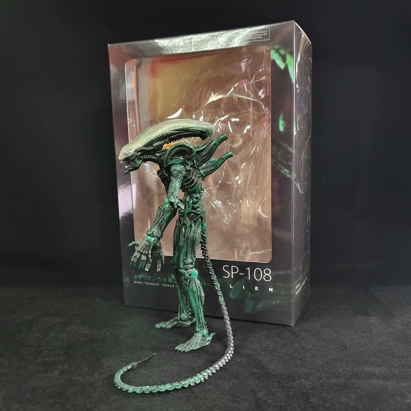 Figura Alien, Figura Mobile E In piedi, 20 Cm, Fatta A Mano, in PVC, Personaggio dei cartoni animati Videogiochi Collezione, Regalo Artigianale