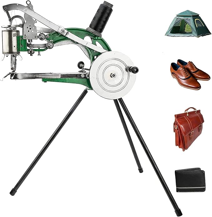 Toolly Hand Machine Cobbler Leather Sewing Stitching Machine Shoe Patcher for Manual Sewing Dual