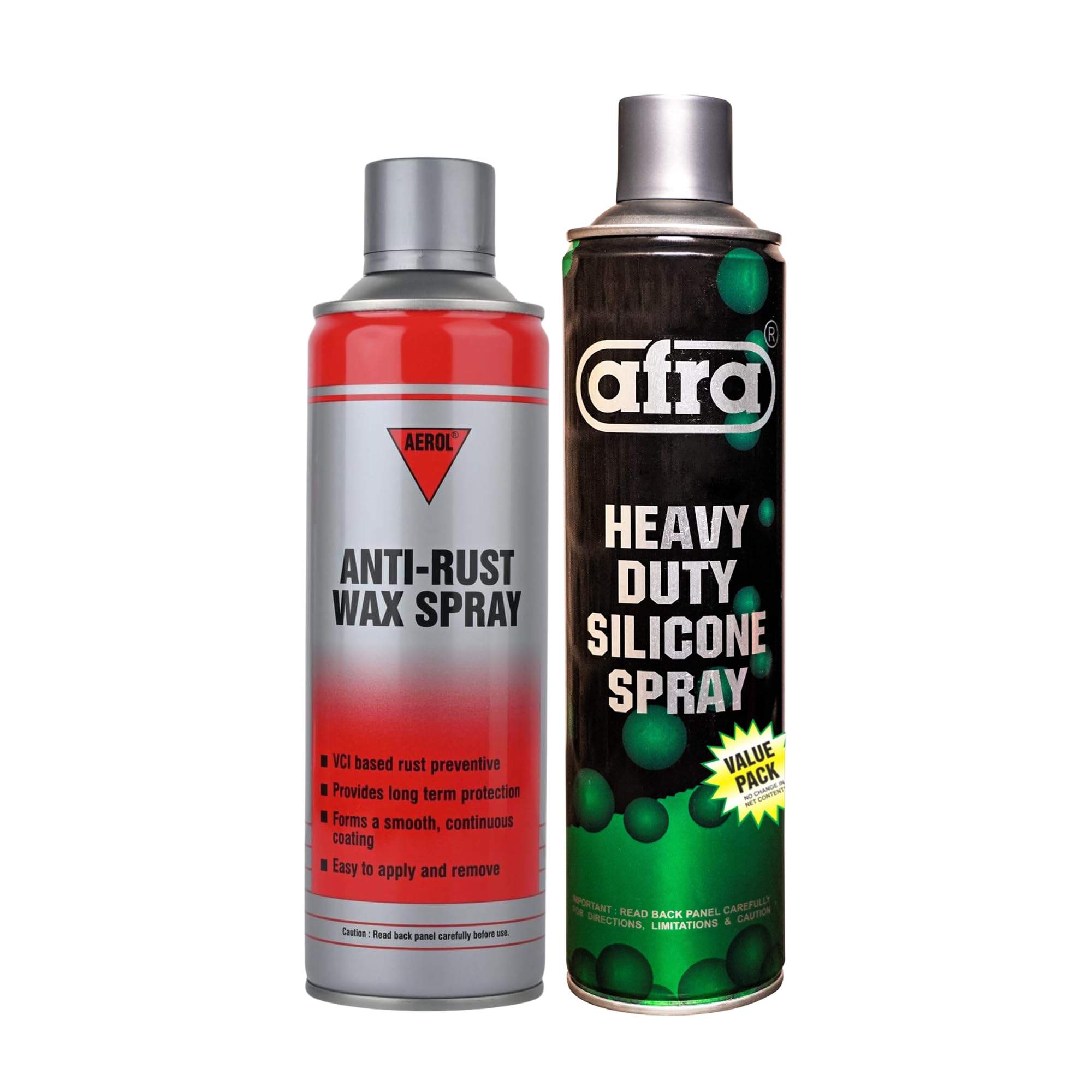 Aerol Anti-Rust Wax Spray for Mould Protection Grade 226 (300g/482ml) & Afra Silicone Lubricant Spray for Mould Release Grade 8082 (300g/506ml) (COMBO PACK)-image-26