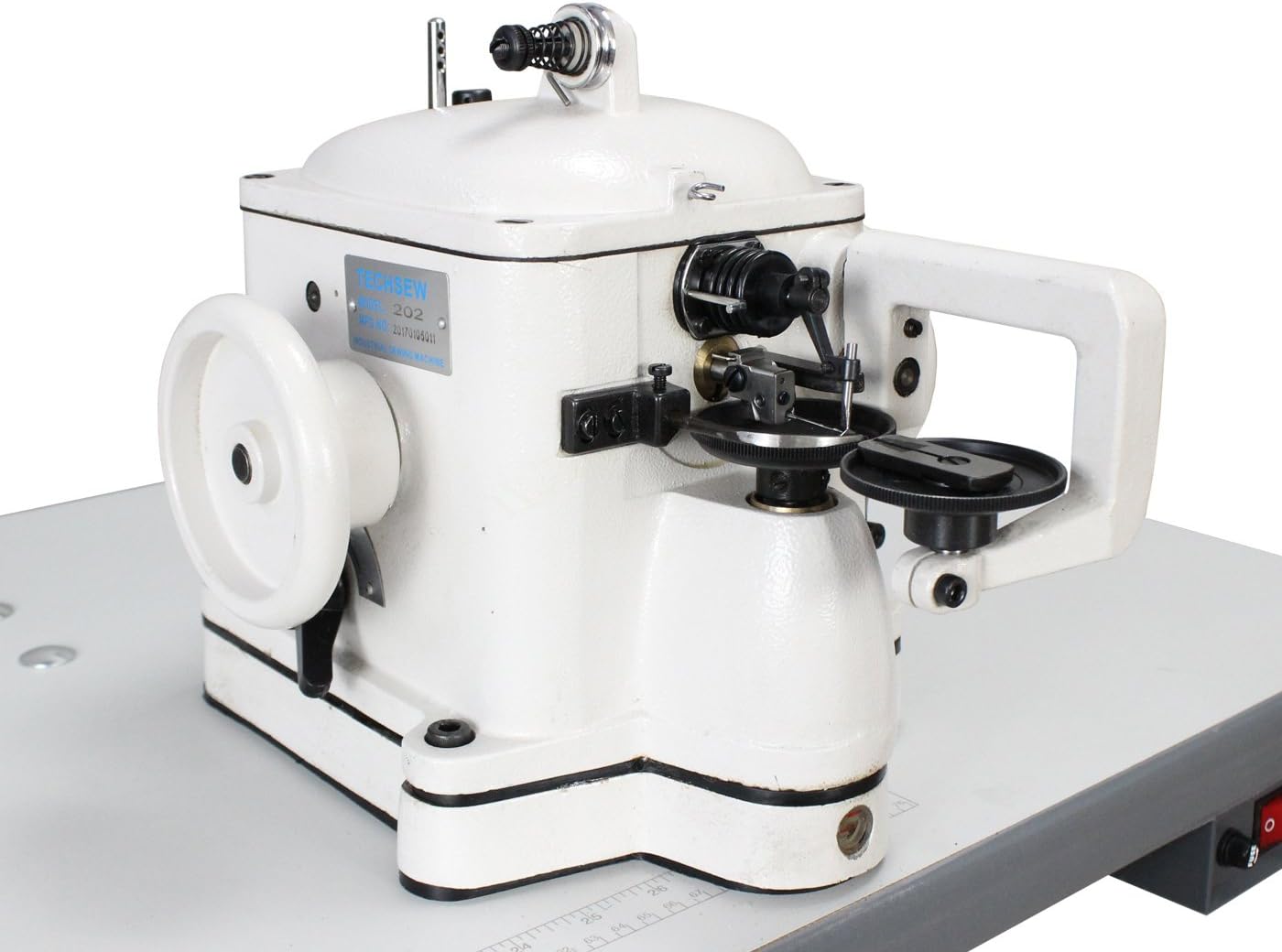 TechSew 202 Industrial Fur Sewing Machine with Assembled Table & Servo Motor