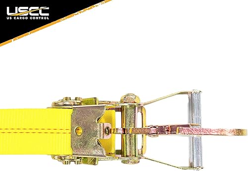 Miniatura 6 de US Cargo Control Red de rueda ajustable con correa superior de 4 pulgadas, equipada con gancho torcido y trinquete con gancho a presión, fácil de