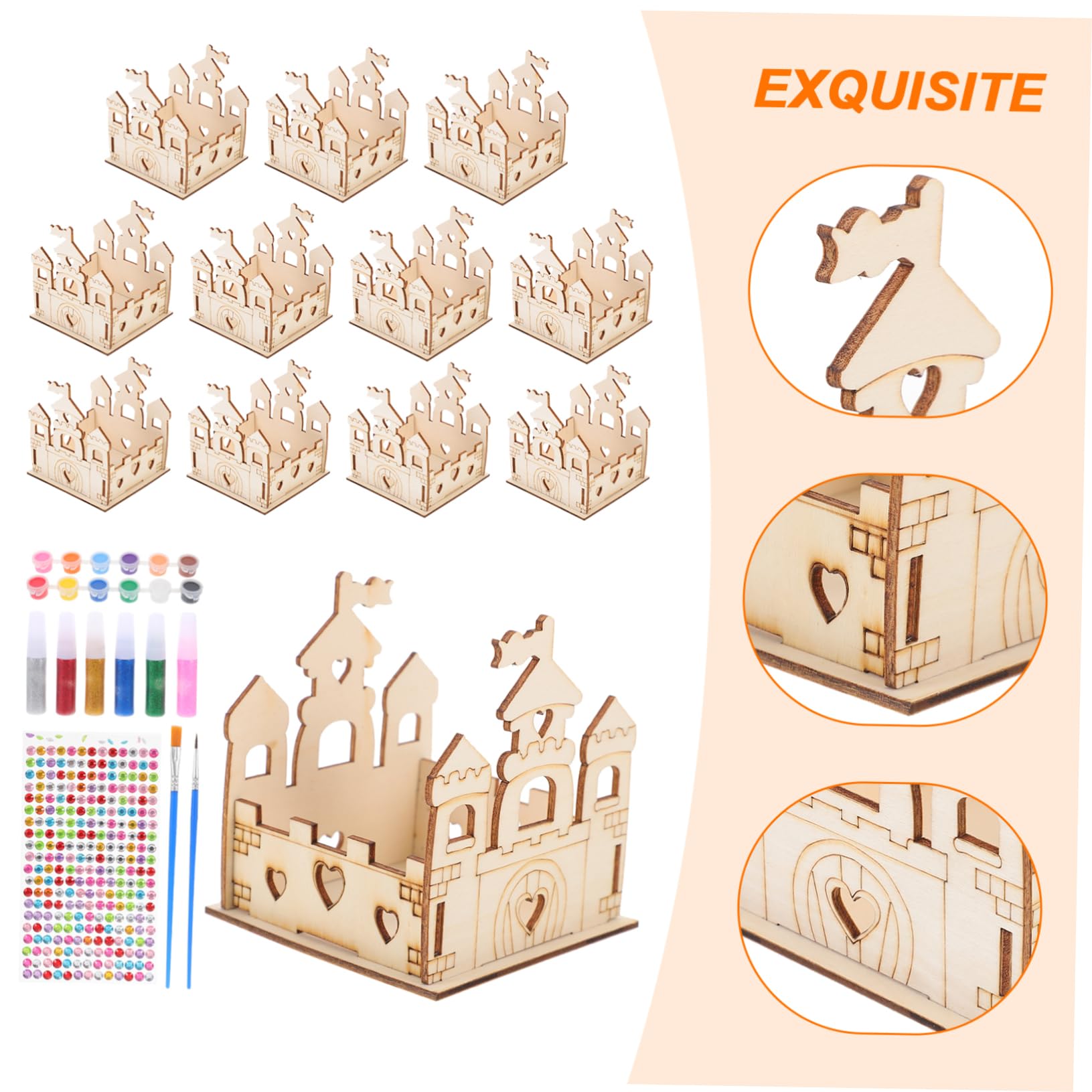 Modello in Legno Giocattolo Artistico Fai Da Te Giocattolo Personalizzabile Verniciabile Gioco Creativo Gioco Fai Da Te