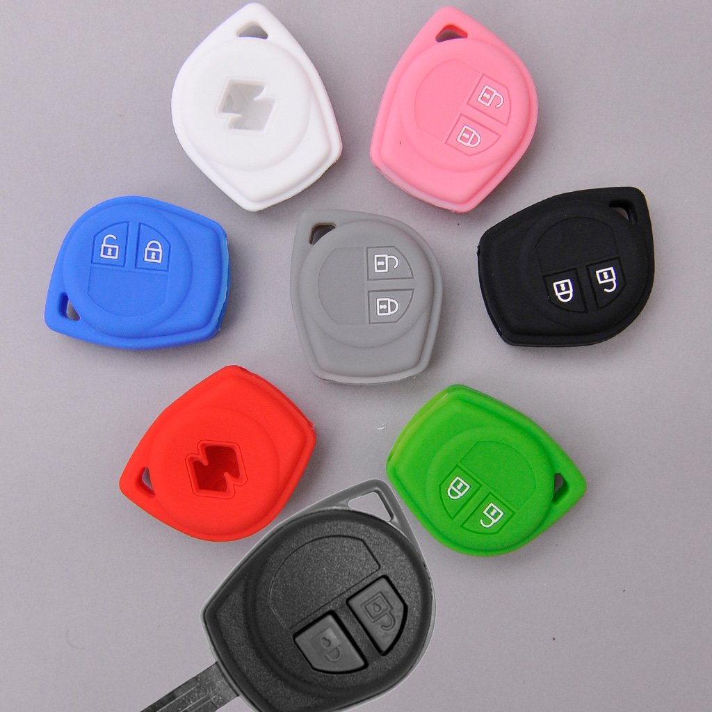 Zachte hoes siliconen huls autosleutels Smart key Black compatibel met SUZUKI Swift Vitara Ignis Jimny SX4 Baleno Zachte hoes siliconen huls autosleutels Smart key Black compatibel met SUZUKI Swift Vitara Ignis Jimny SX4 Baleno