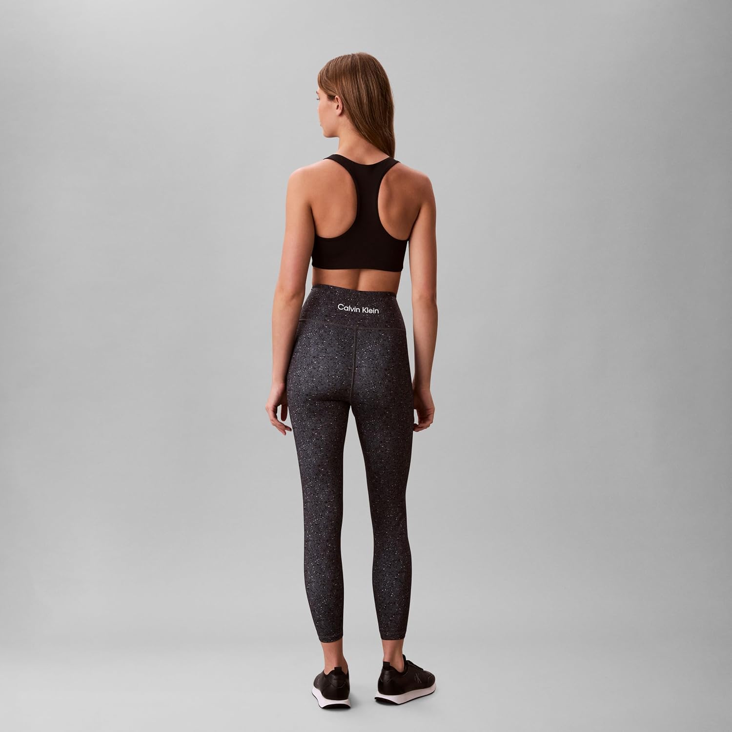Calvin Klein Women's Performance Printed Logo High Rise 7/8 Leggings