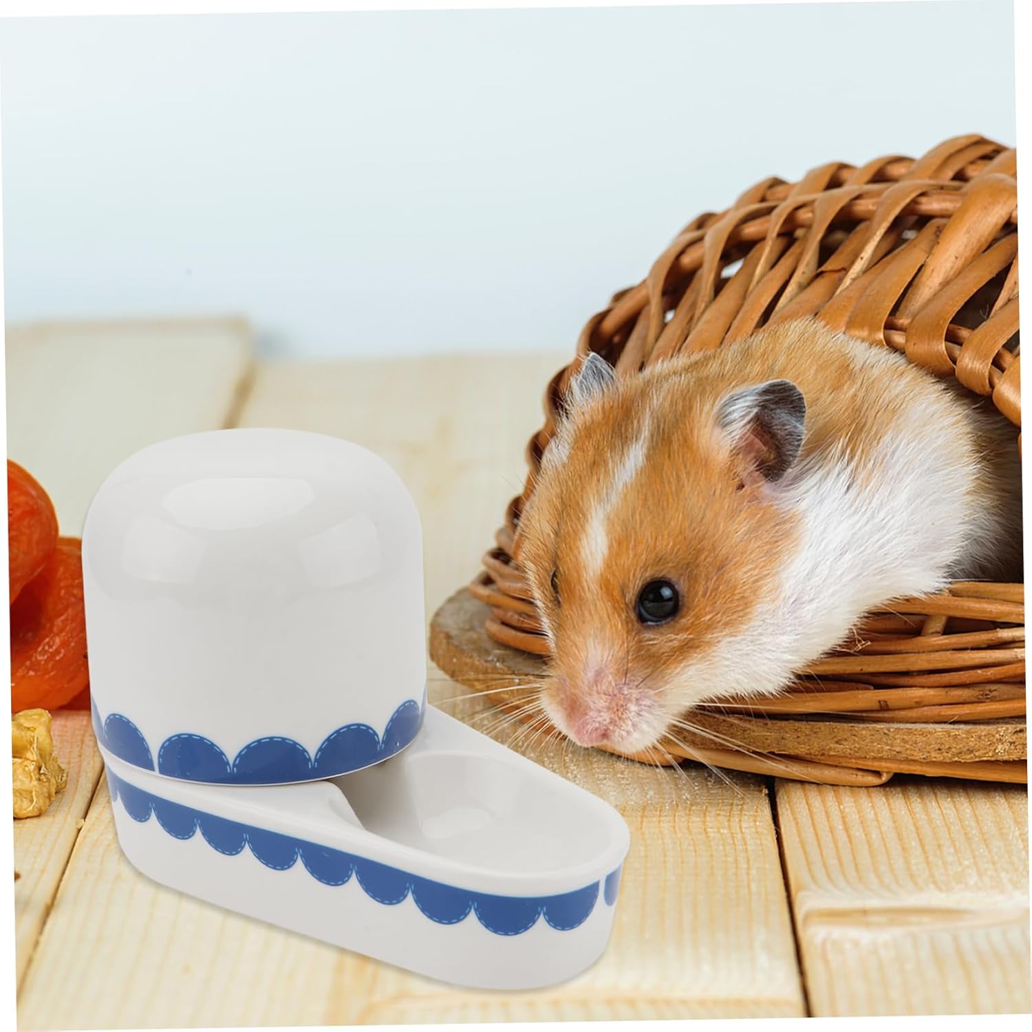 YARNOW Ceramic Rabbit Water Bowl Creative Drinking Bowl for Rabbits Leakproof PET Water Dispenser Suitable for Small Animals