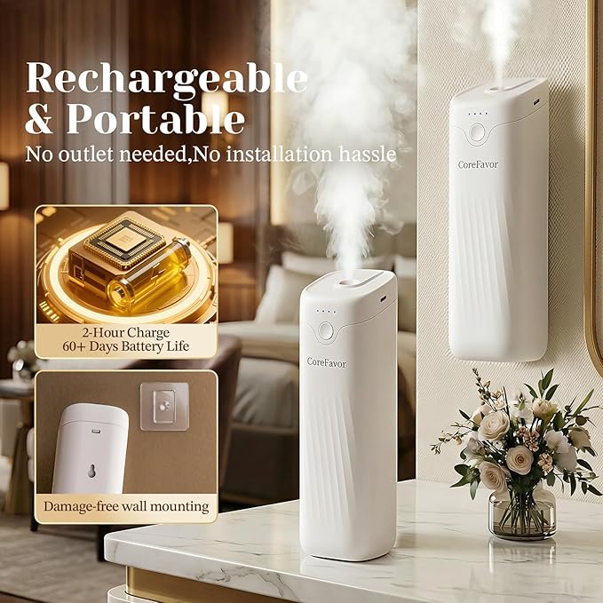 Difusor de Aceites Esenciales Sin Agua CoreFavor M60 Portátil miniatura 4