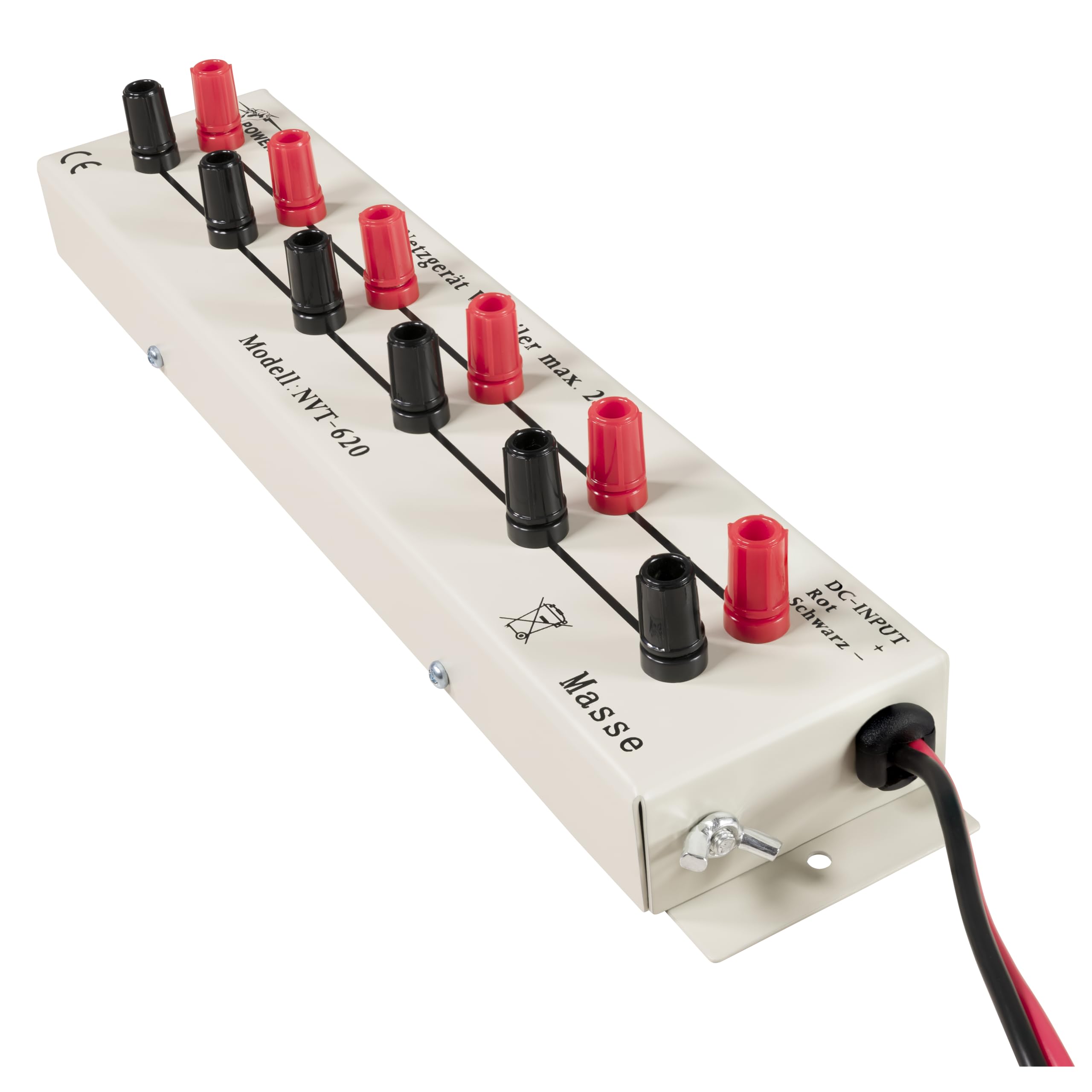 MC Power - Netzgerät-Verteilerleiste | NVT-620 | 1x EIN, 6 Ausgänge, 20 A max., DC