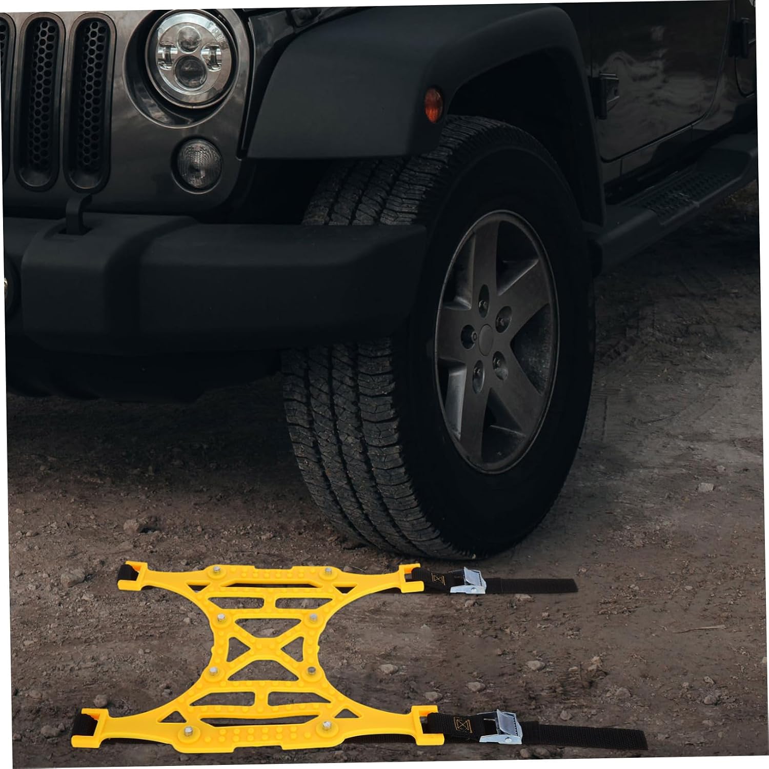Zerodeko Automotive Tire Chains for Snow Enhanced Traction for Cars Suvs and Trucks Easy to Install Fit Suitable for All Models for Conditions
