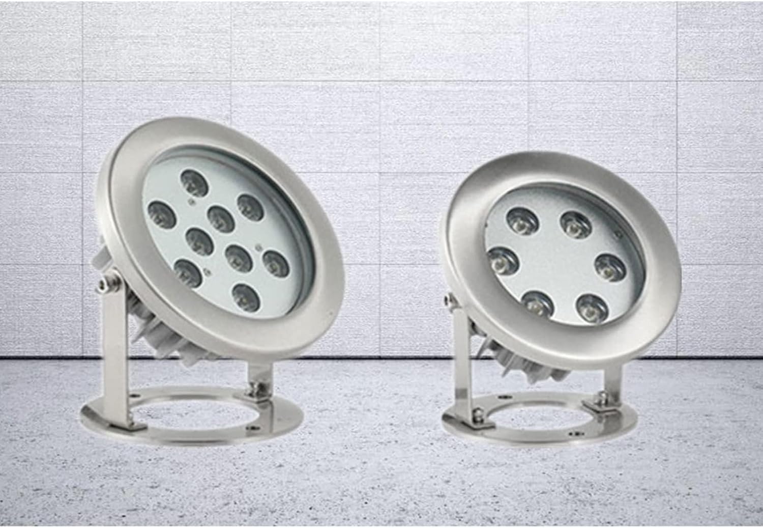 Underwater Pond Lights Stainless Steel Landscape Lights Fountain Lights (White