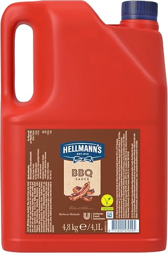 Hellmann's BBQ Sauce, Barbecue Sauce, Liquid, Jerry Can, 4.8kg