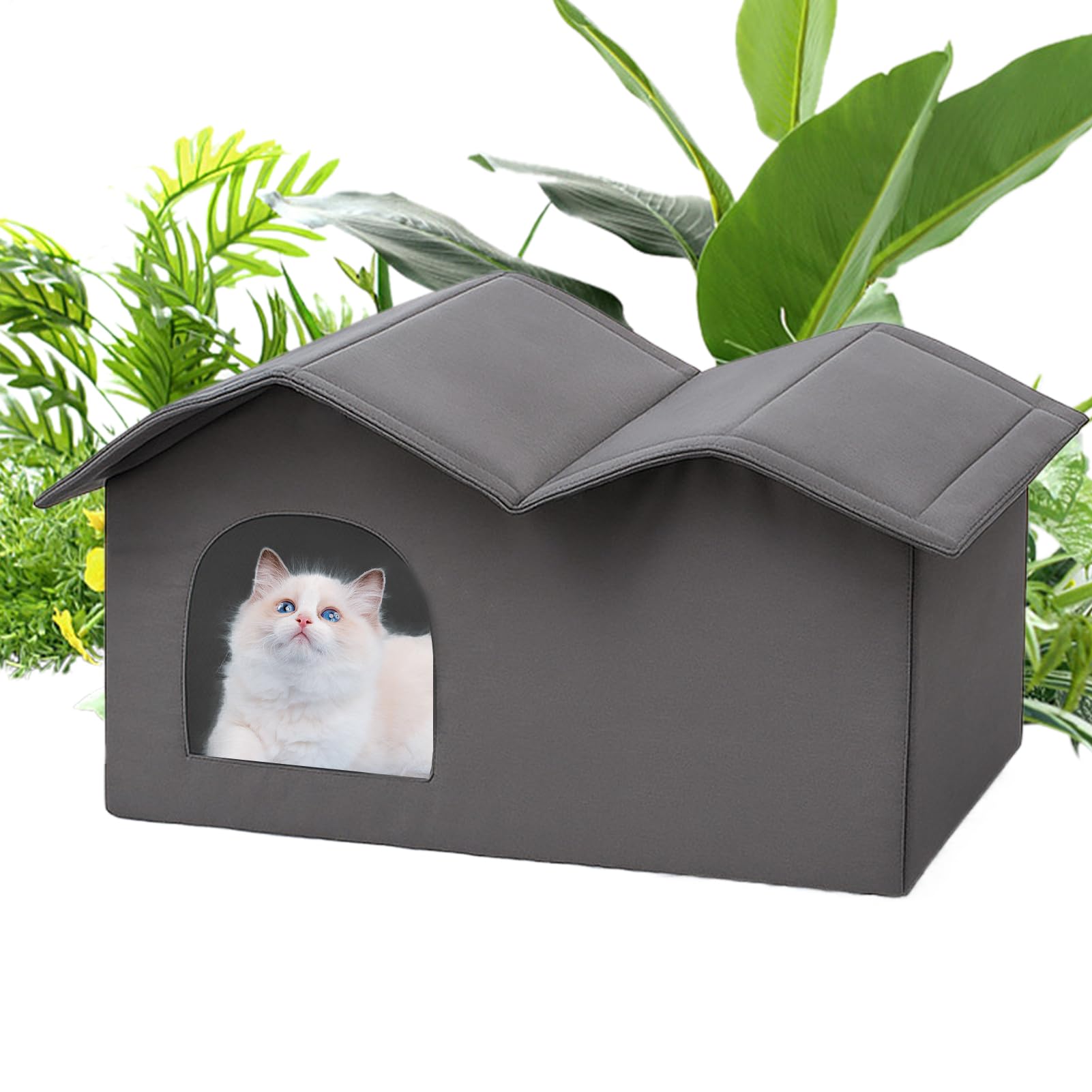 Maison pour chat d'intérieur idéale par temps chaud dans votre salon