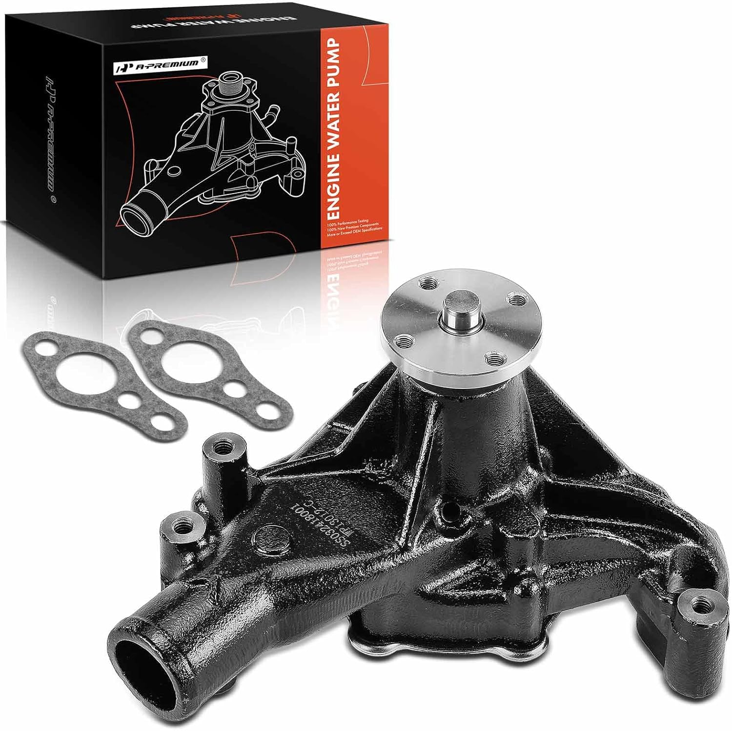 A-Premium Engine Water Pump with Gasket Compatible with Chevrolet Malibu, Impala, Camaro, Blazer, Caprice & Buick Regal, Century & GMC Jimmy & Isuzu NPR & Oldsmobile Cutlass & Pontiac Bonneville