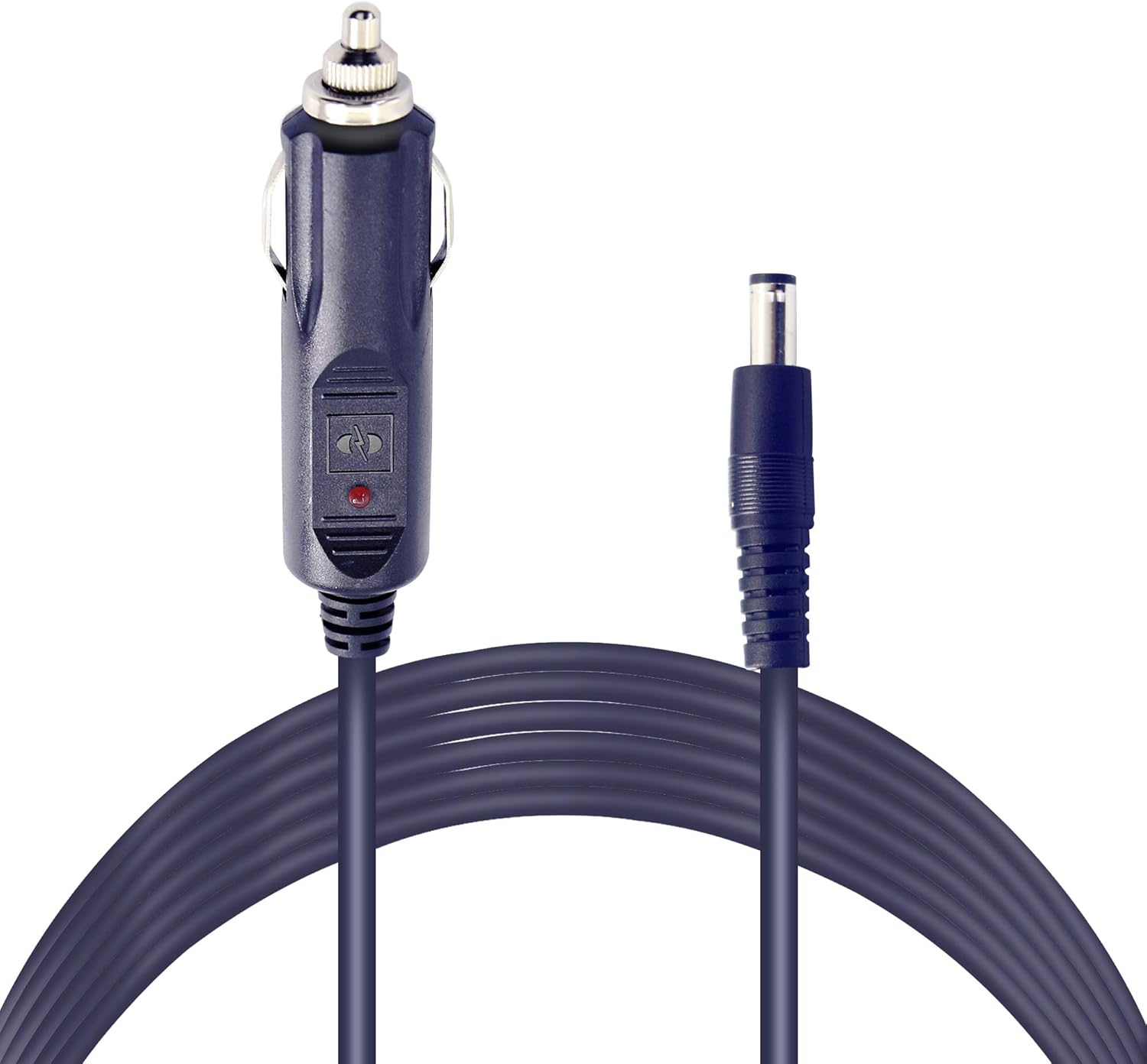 Sinloon シガレットアダプター シガーライター 12v 24 V 車用 シガーソケット延長ケーブル Dc 5 5mm X 2 1mm 18awg Dcケーブル Led指示ライト付き 3m 完成品