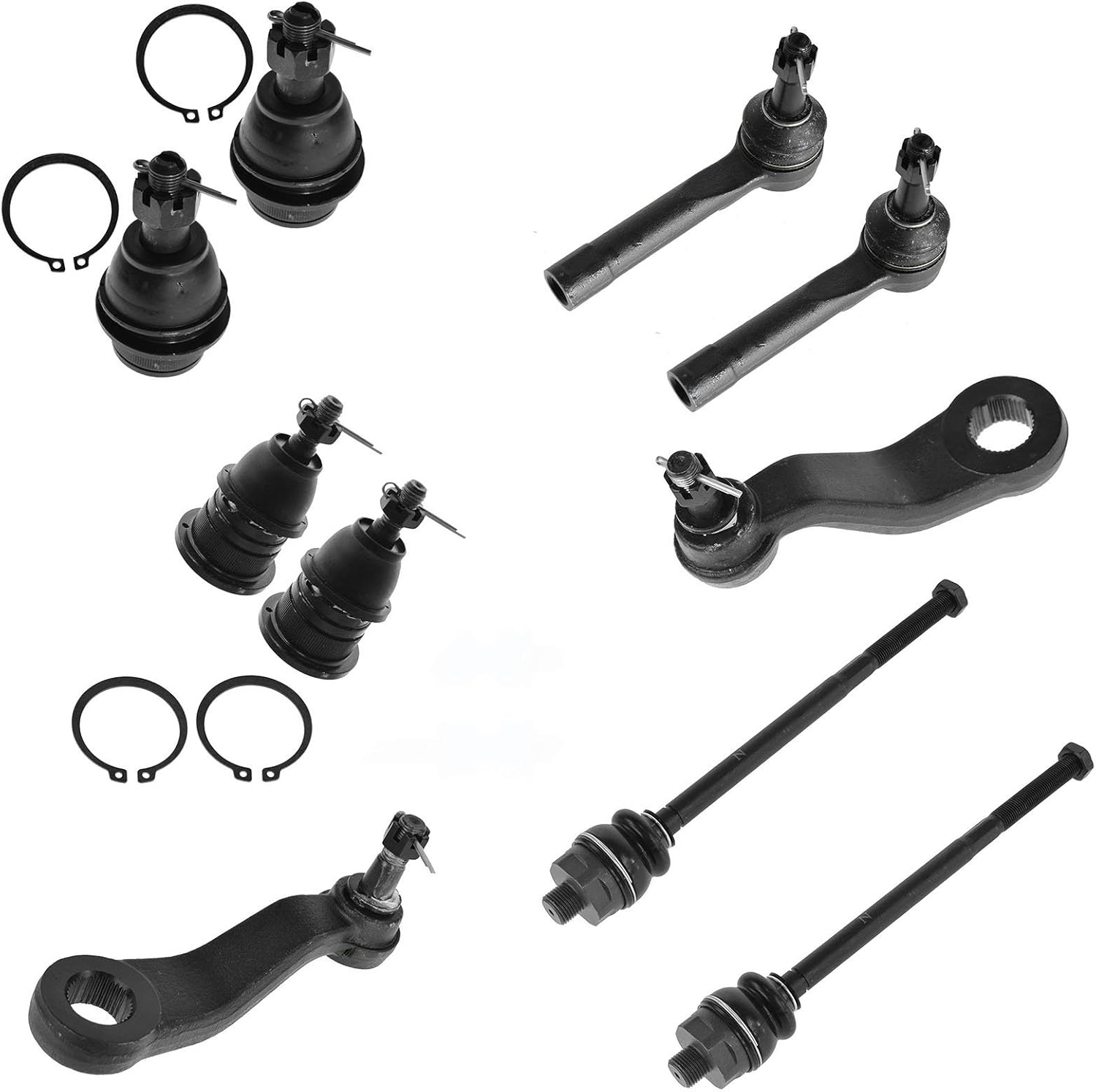 Ball Joint Tie Rod Pitman Idler Arm Kit for 1999-2006 GMC Sierra 1500 - Front