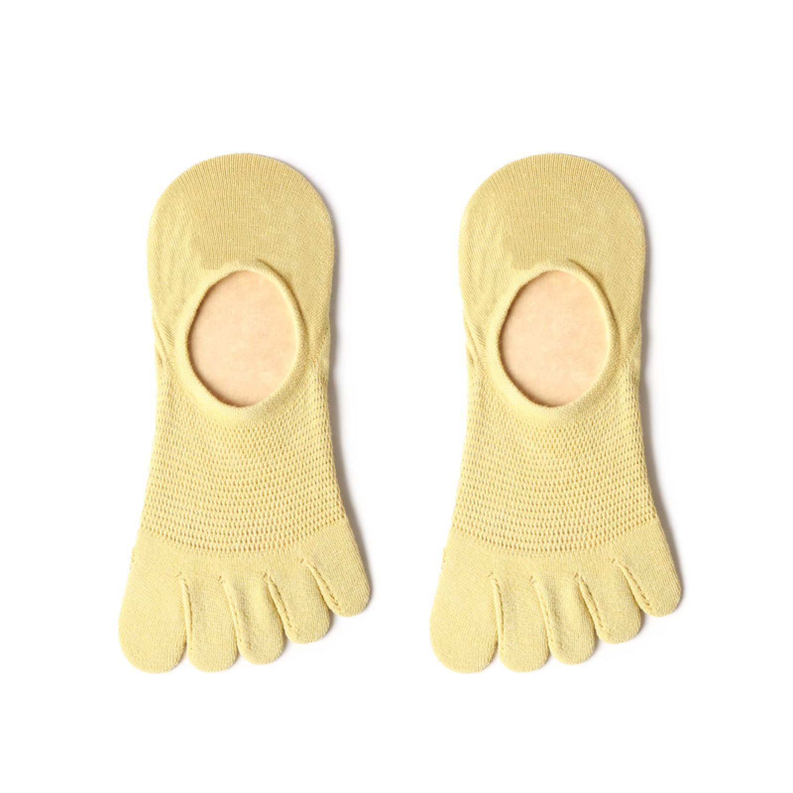 Calcetines Cortos Calcetín Calcetines Tobilleros Calcetines Deporte Calcetines De Cinco Dedos De Malla Fina De Verano Para Mujer, Transpirables, Antideslizantes, No Se Pueden Caer Con La Boca Poco Pro