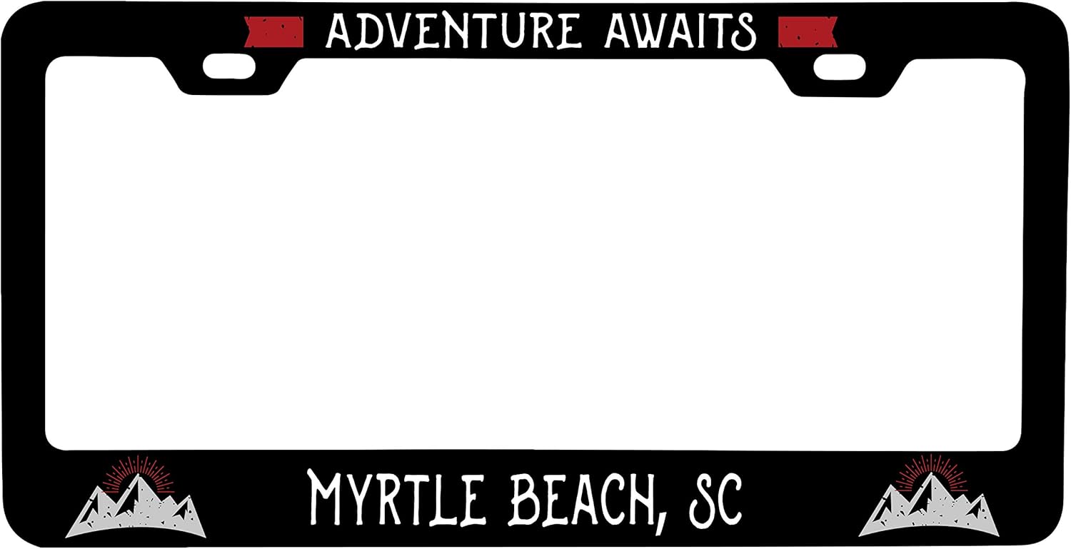 Myrtle Beach South Carolina Vanity Metal License Plate Frame