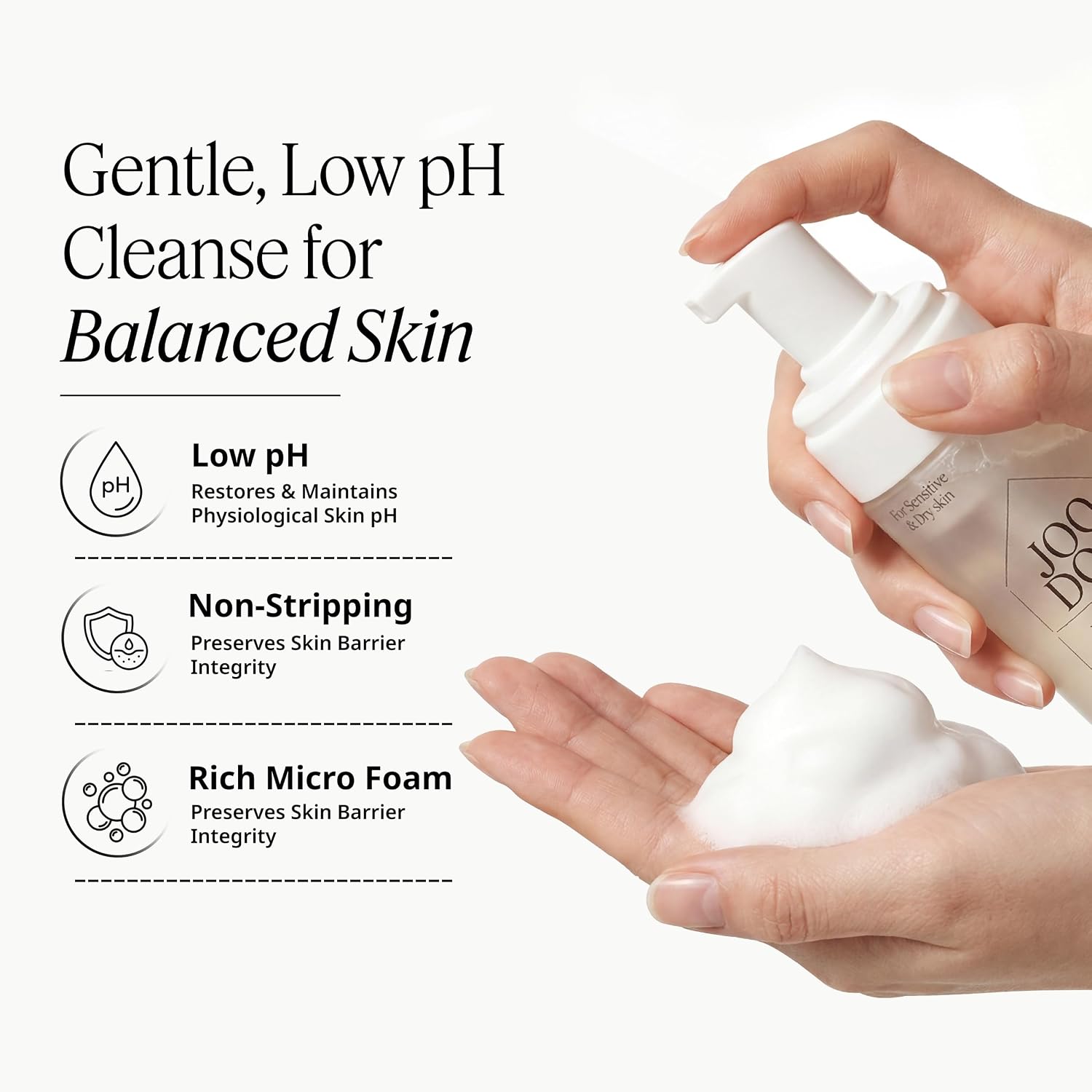 Propolis Gentle Cleansing Foam 160ml | Mild Foaming Facial Wash Cleanser Mousse with Lacto Propolis 64% & Panthenol 5% | Low pH for Sensitive Skin | Korean Derma-skincare