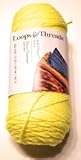 Soft Classic Yarn by Loops & Threads - 252 Yards - Medium (4) - Neon Yellow