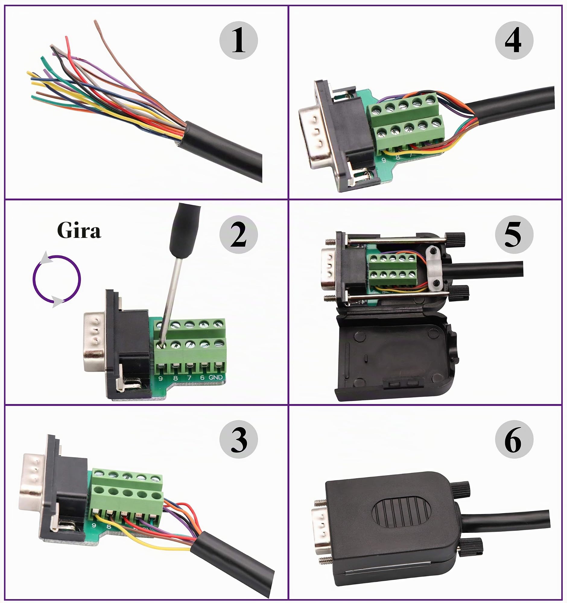 Digitus Adattatore Null-Modem D-Sub 9 Pin – Cambio Genere Maschio-Femmina, Custodia In Metallo - 3