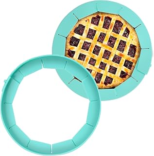 Pie Crust Shield, Silicone Pie Protector Cover for Edges of Pie 8-10.5’’, Heavy Duty Pie Shield Adjustable for Pie Pizza Baking Accessory Pie Ring Guards for Making the Perfect Pie