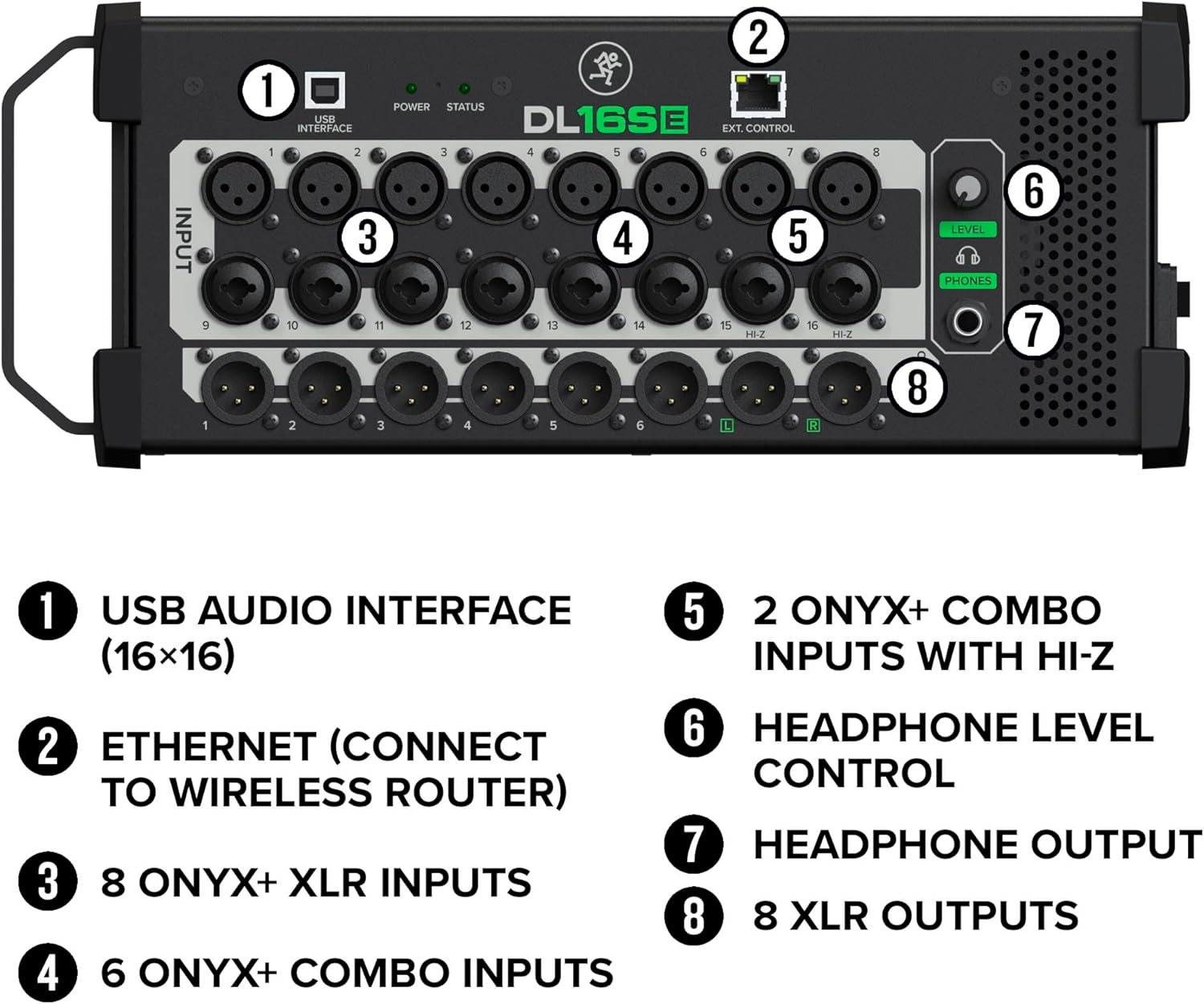 Mackie DL16SE 16-Channel Digital Rack Mixer