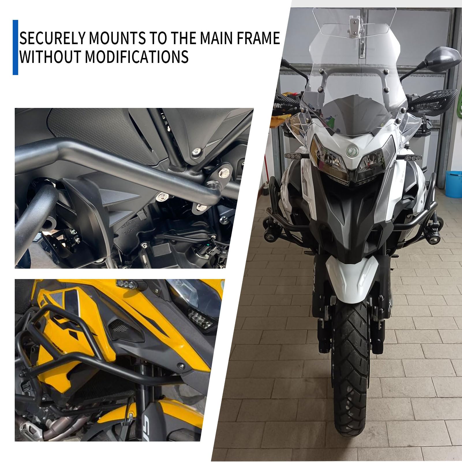 paramotore per moto TRK502X barre laterali barre protezione paracolpi barre protezione carena per Be&ne&lli TRK 502X TRK 502 X BJ500GS Accessori 2017-2020(2017-2020)