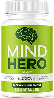 Mind Hero Capsules - Brain Health and Memory Support Advanced Formula, MindHero Focus Pills Daily Support Natural Cognitive Function for Overall Health & Wellness, 60 Capsules for 1 Month