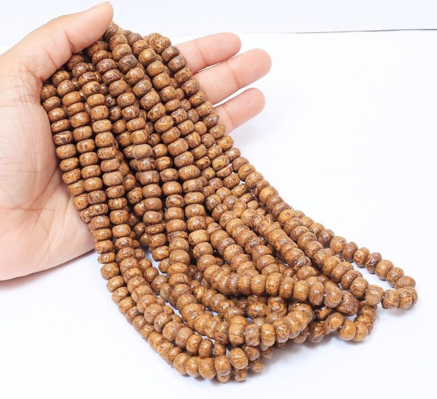 Jaspe naturel en perles rondes lisses pour fabriquer un cadeau d'anniversaire fait main unique
