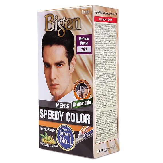 Bigen Men's Speedy Color, Natural Black 101 (150g)