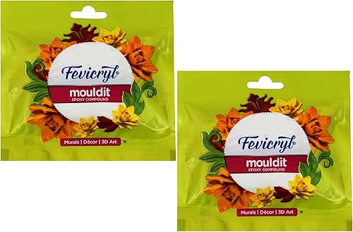 Fevicryl Molde de arcilla de 50 grm para modelar y esculpir, arcilla seca al aire para arte y manualidades 3D, regalo para artistas, estudiantes,
