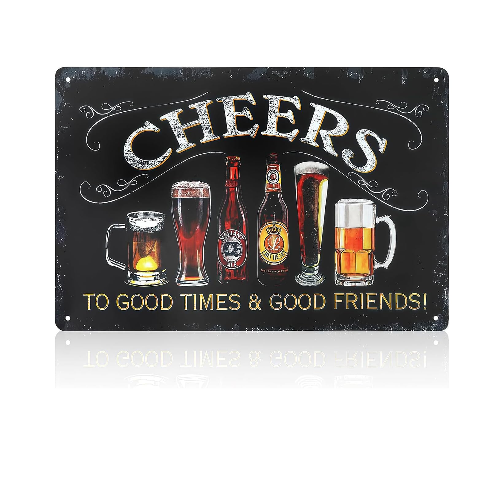 Tivleed Bar Sign, Bar Signs for Home, Man Cave Vintage Metal Sign Wall Art for Pub Decor Club, Retro Home Accessories 15.5x30.7cm (B-30 * 20CM)