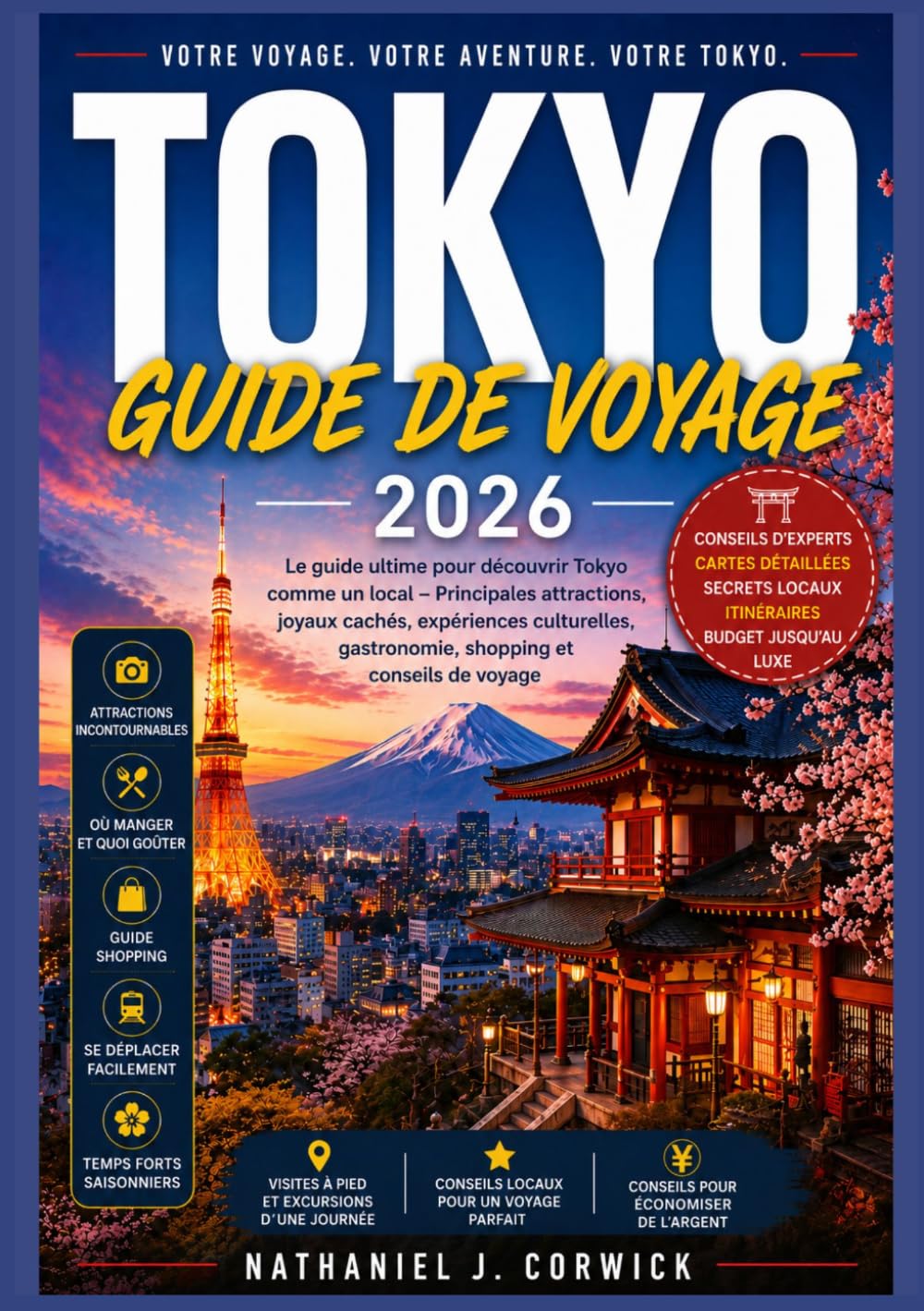 TOKYO GUIDE DE VOYAGE 2026: Un compagne pratique et actualisée de Tokyo pour les visiteurs de passage et ceux qui reviennent.