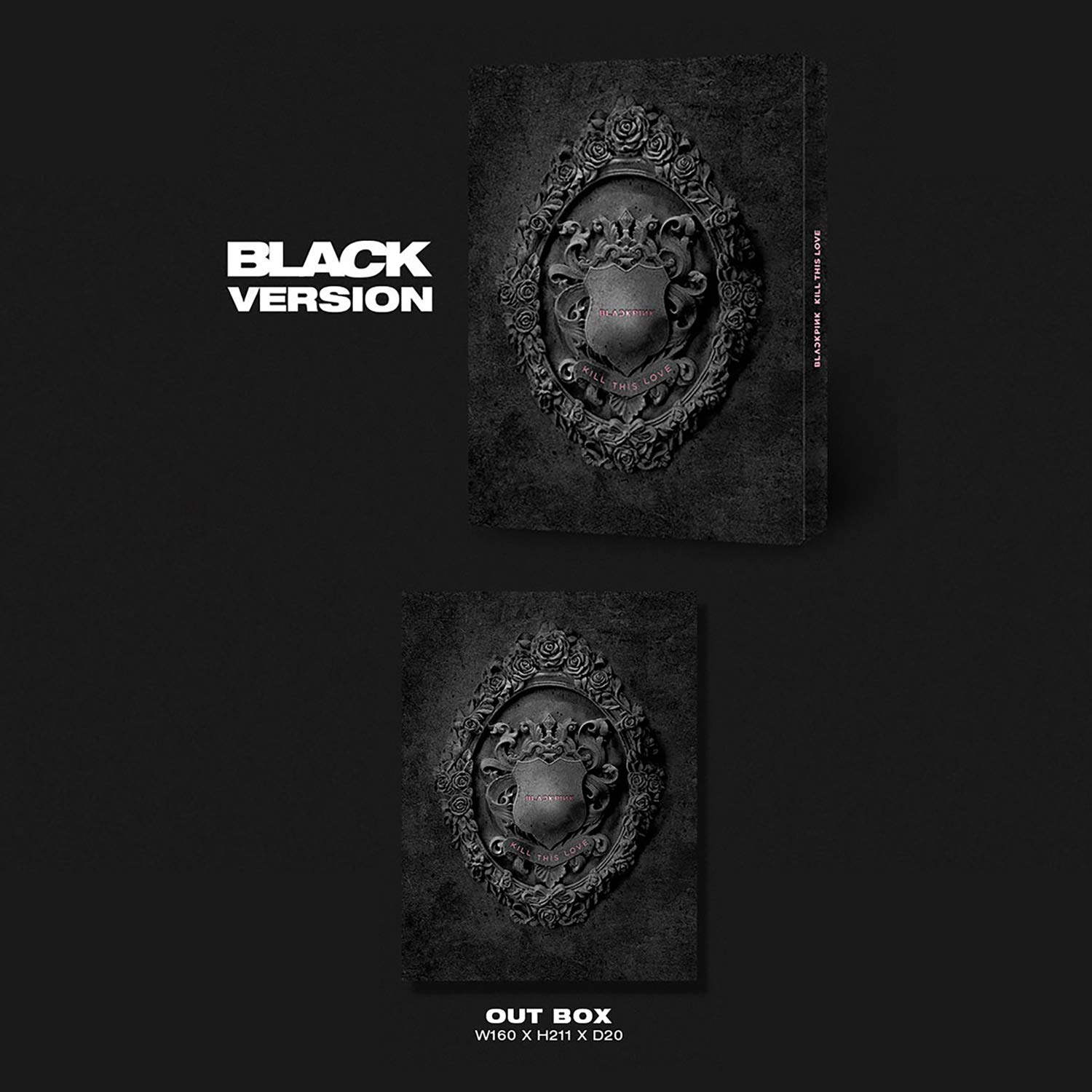 Kill This Love [ BLACK Ver. ] - BLACKPINK 2nd Mini Album CD + Photobook + Photo Zine + Lyrics Book + Photocards + Polaroid Photocard + Sticker Set + On Pack Poster + F.G(new)