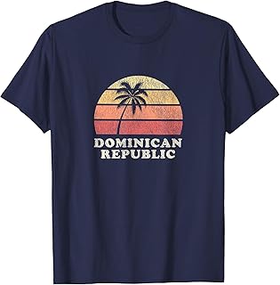 Dominican Republic Vintage 70s Retro Throwback Design T-Shirt