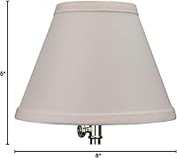 Vista 6 de FenchelShades.com Pantalla de 4 pulgadas de diámetro superior x 8 pulgadas de diámetro inferior x 6 pulgadas de altura inclinada con accesorio