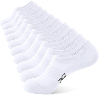 BUDERMMY No Show Socks Womens Low Cut Non Slip Athletic Cotton Invisible Women Sock 5 Pairs