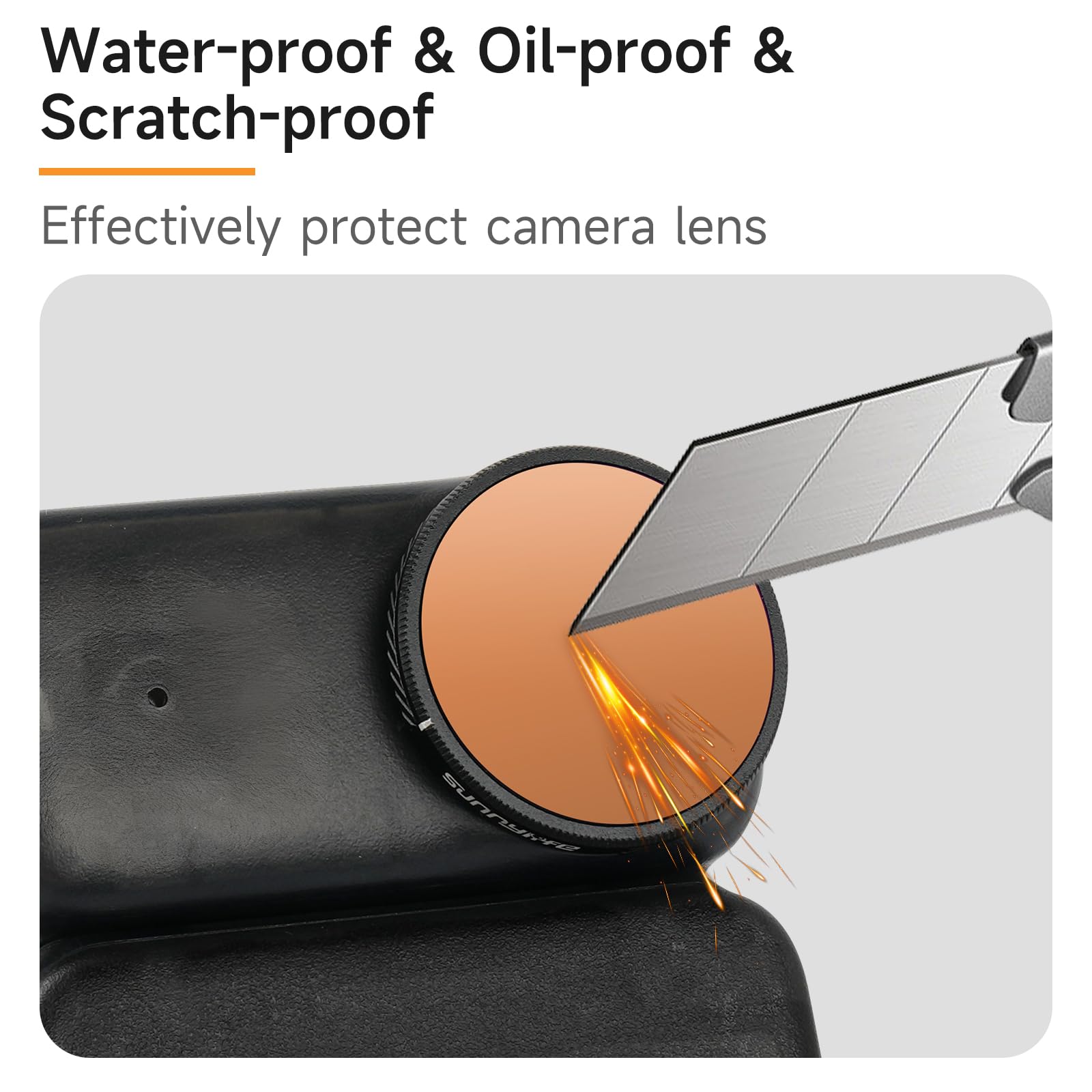 Filtr obiektywu do DJI Osmo Nano HD Multicoated filtr ze szkła optycznego odporny na zarysowania z etui do przechowywania kamery akcji (ND8/PL+ND16/PL+ND32/PL+ND64/PL)