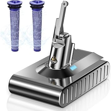BATTOOL Upgraded 8000mAh 21.6V Battery Designed for Dyson V8 Battery Replacement SV10 Compatible with Dyson V8 Animal Absolute Motorhead Fluffy Vacuum Cleaner