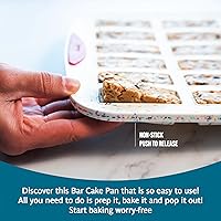 Vista 3 de Trudeau Molde Mini para Barra de 24 Ranuras – Premium Confetti Blanco de Silicona para Hornear con Borde Reforzado de Acero – Antiadherente, Sin