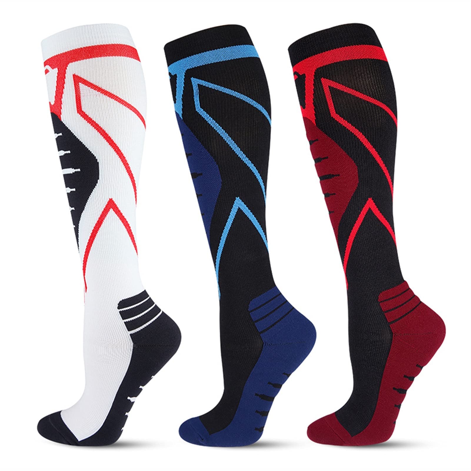 Calze for Calze a Compressione in Esecuzione Uomini e Donne Calzini Sportivi for Ciclismo Marathon Football Cycling Calks