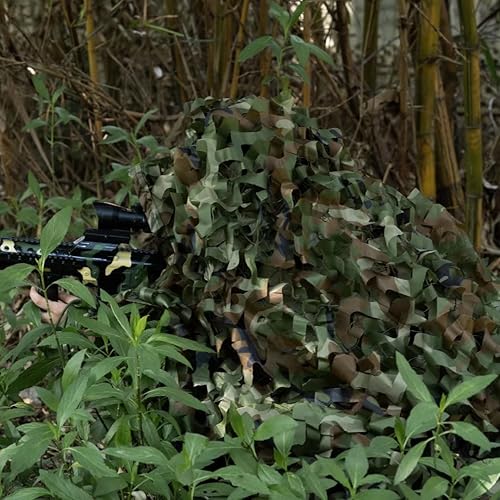 Vista 45 de LOOGU - Red de camuflaje militar para caza y acampada, 6.5 x 10 pies, 6.5 x 26 pies, 10 x 10 pies, 10 x 13 pies, 10 x 16.5 pies, 13 x 16.5 pies