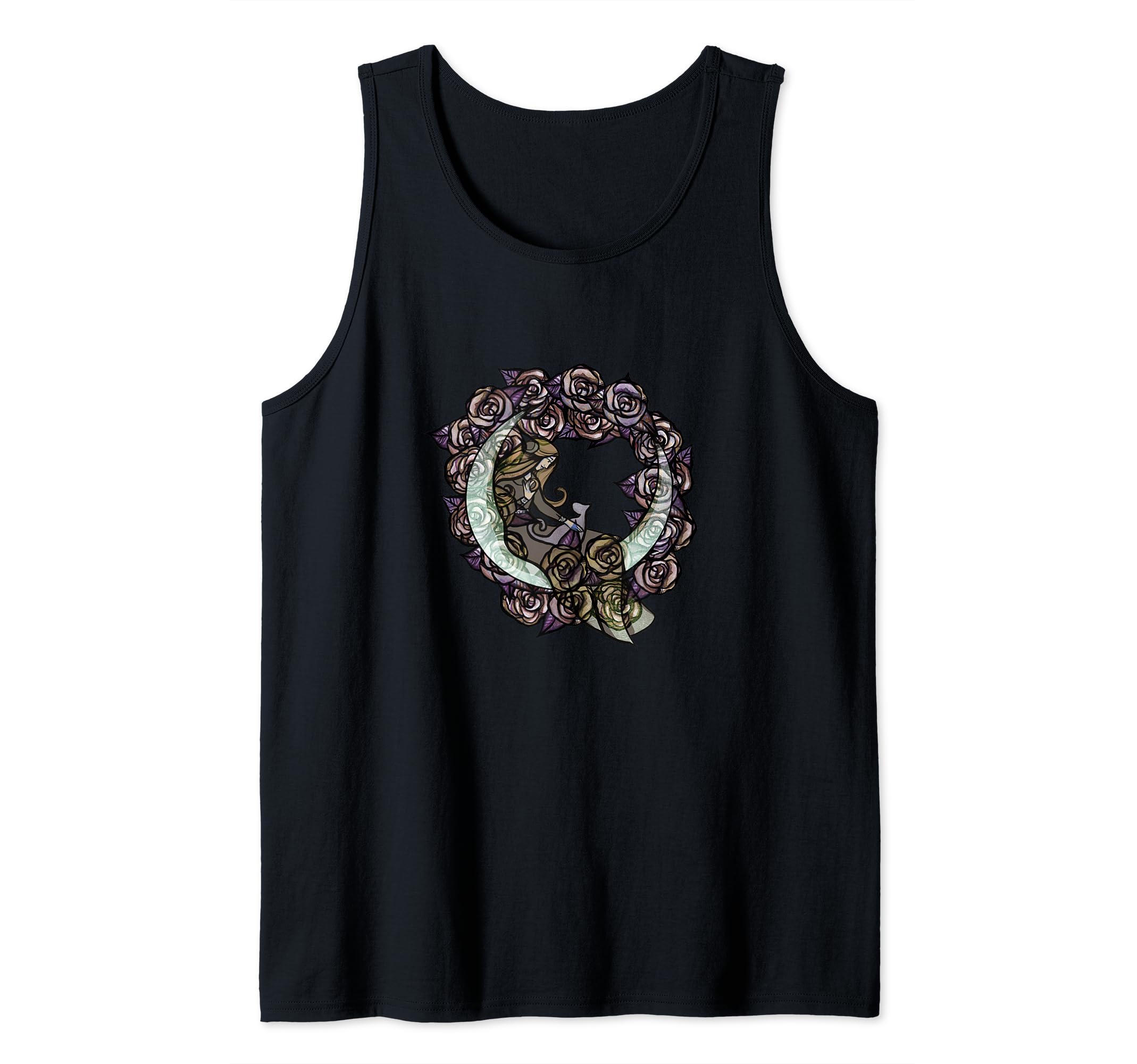 Mauve Moon Child Moon Cat Goddess Art Tank Top
