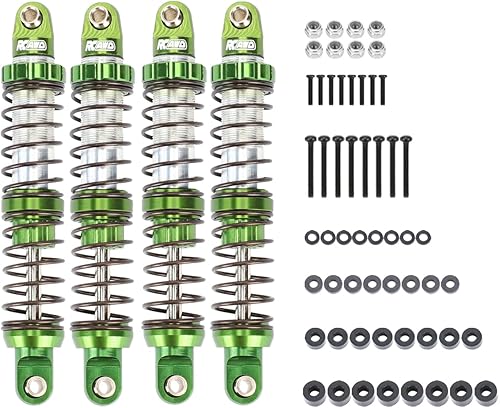 Miniatura 13 de RCAWD Amortiguador universal de 3.937 in para un montón de coches RC 1/10, actualizaciones de choque RC de aluminio completo, amortiguadores Azul