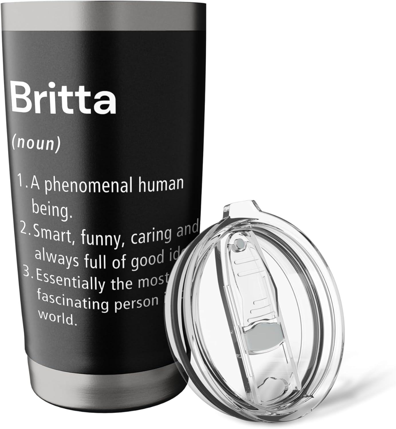 Britta Name Definition Dictionary Stainless Steel Insulated Tumbler - Image 5