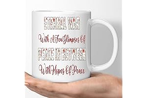 War Fan Coffee Mug: A Humorous Token of Appreciation for Military Enthusiasts